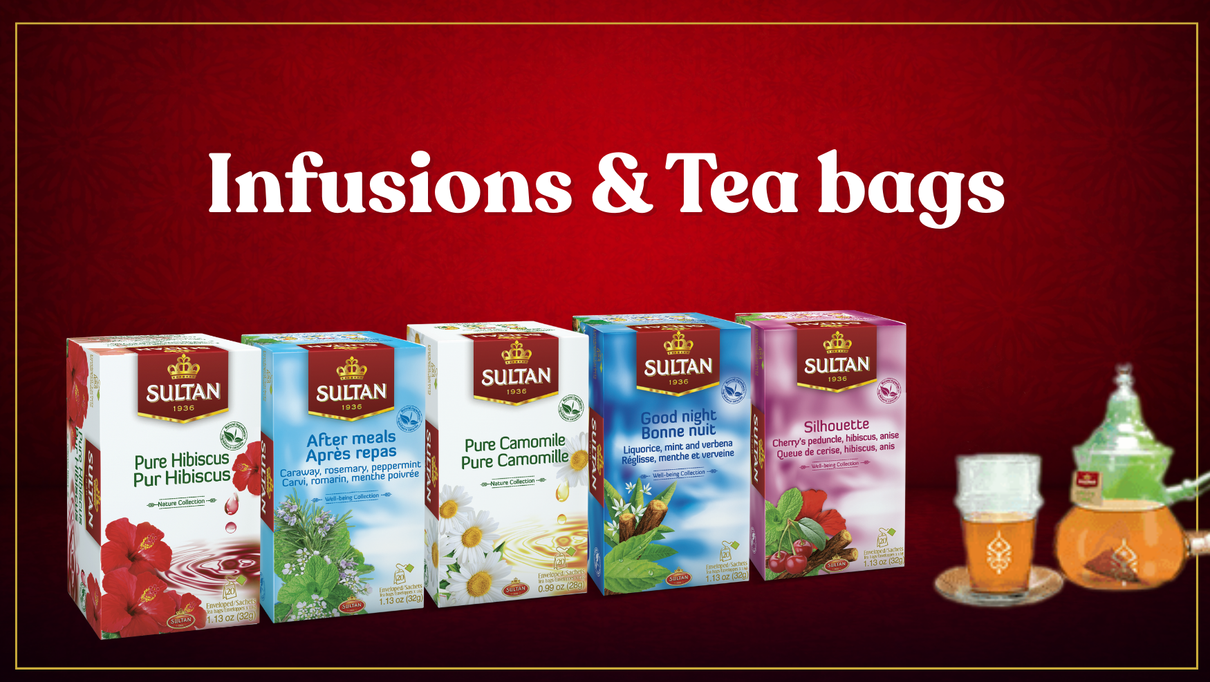 INFUSIONS & TEA BAGS – SULTAN