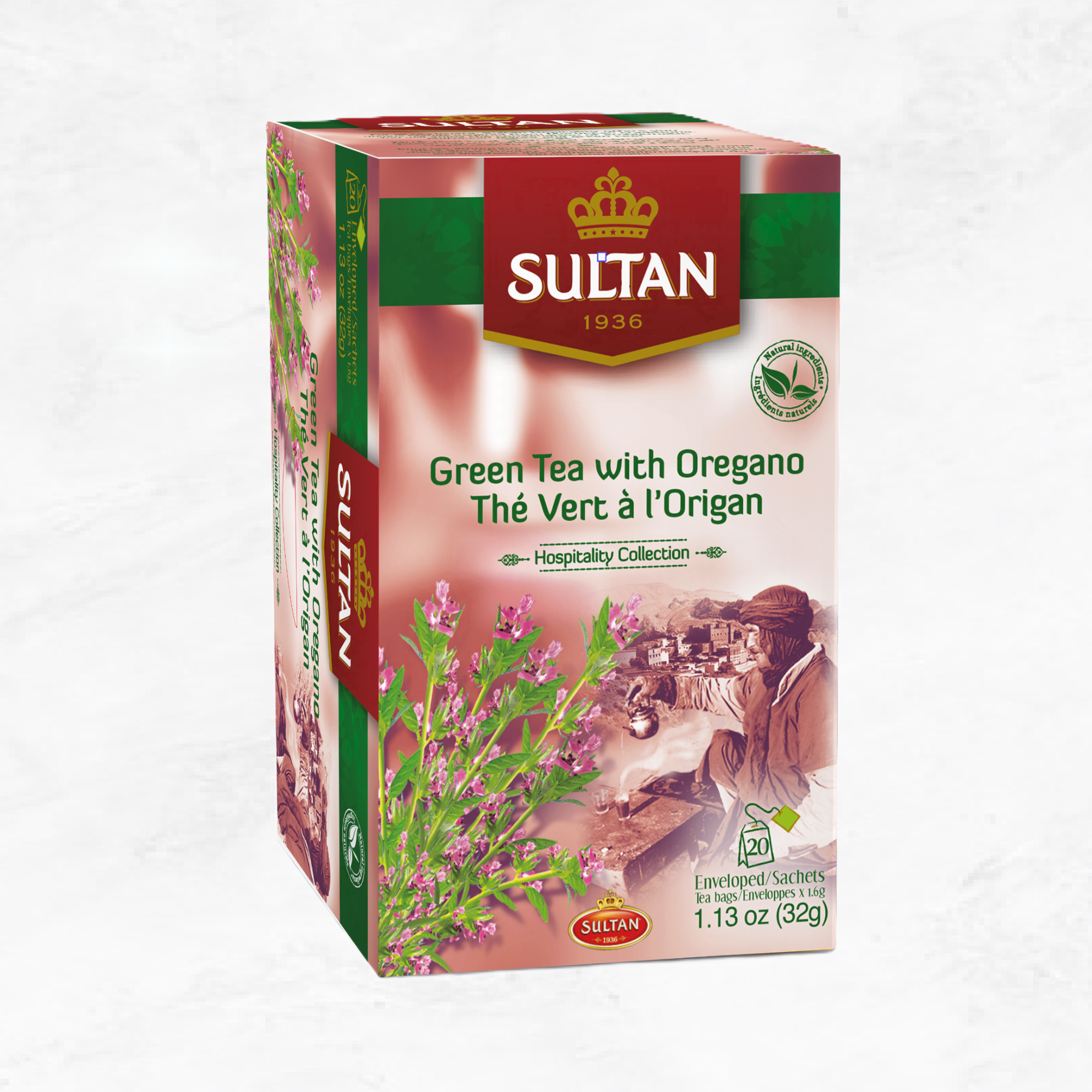 Green Tea with Oregano - in tea bags