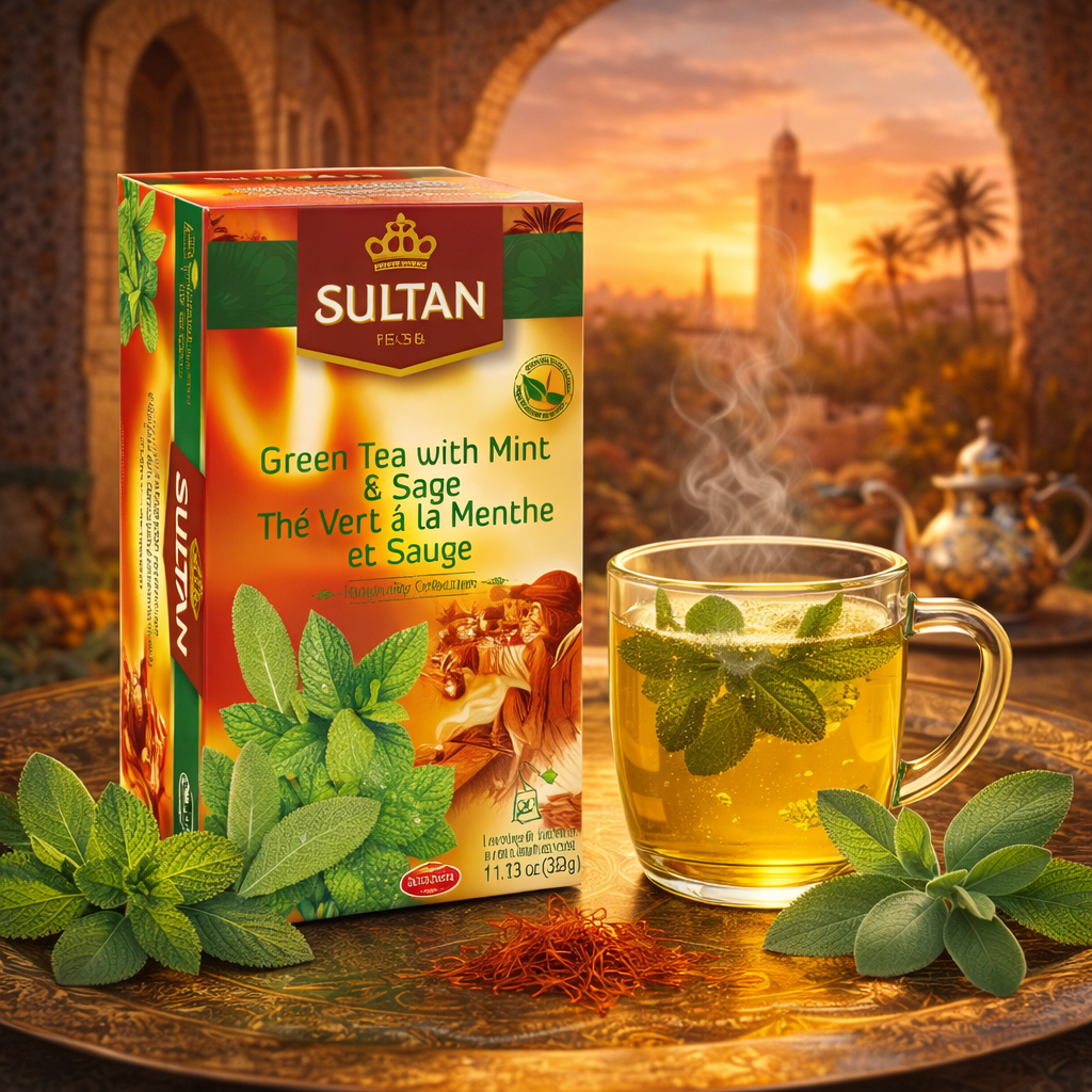 Green Tea with Mint and Sage - in tea bags