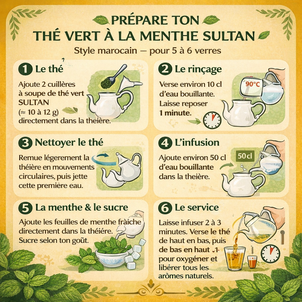 Thé Vert Gunpowder Al Jawhar