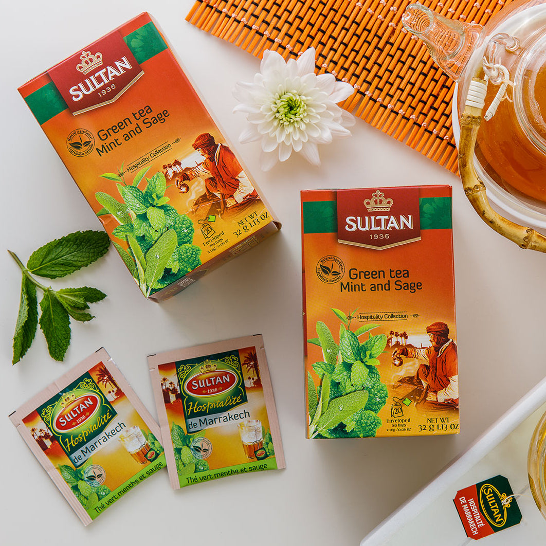 Mint and Sage Green Tea - 20 Tea bags