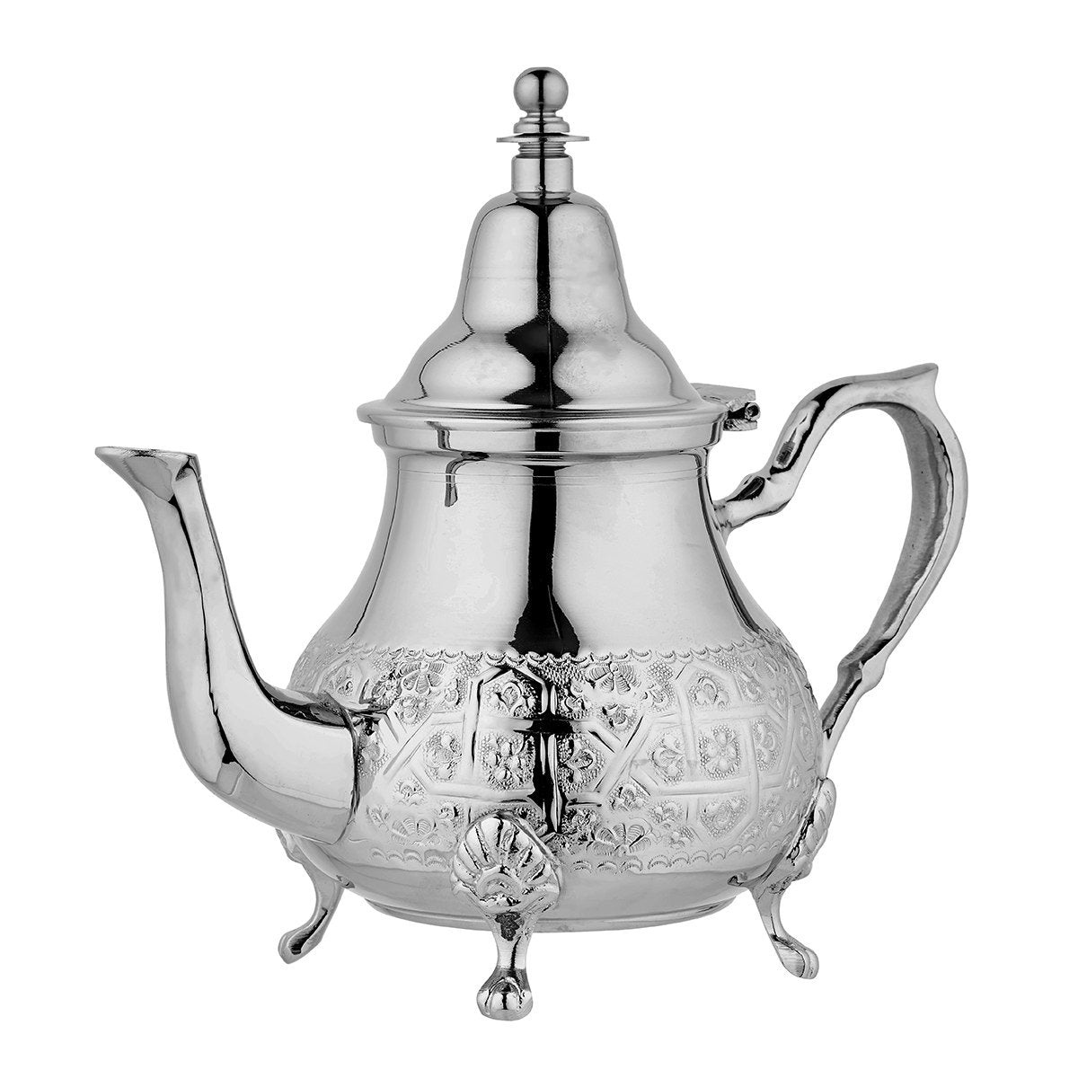 Medium Traditional Engraved Moroccan Silver Teapot 800ml
