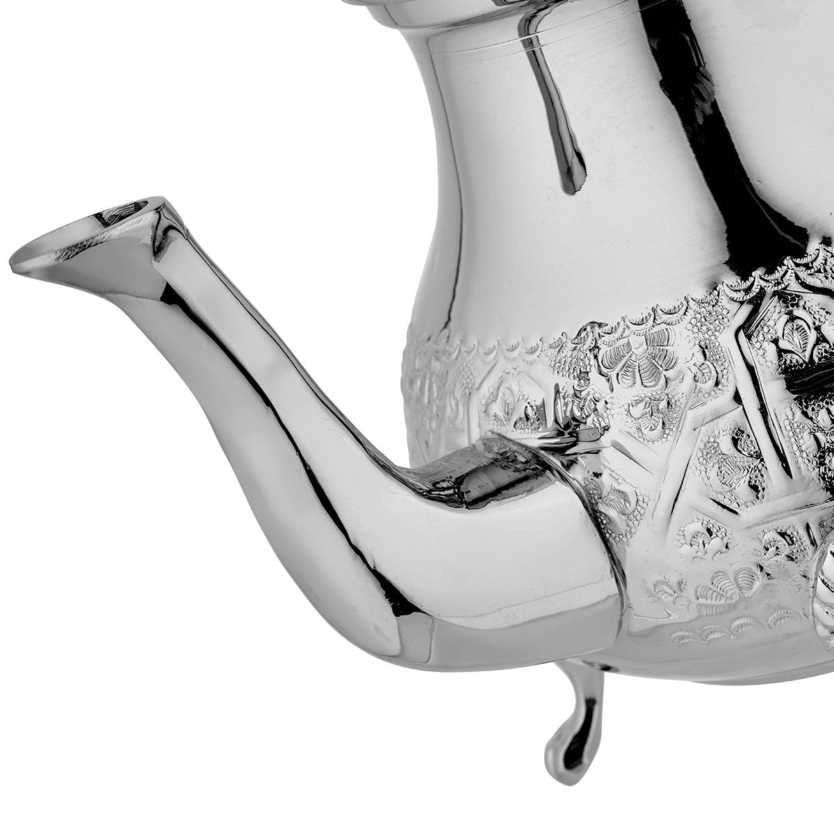 Small Traditional Engraved Moroccan Silver Teapot 300ml