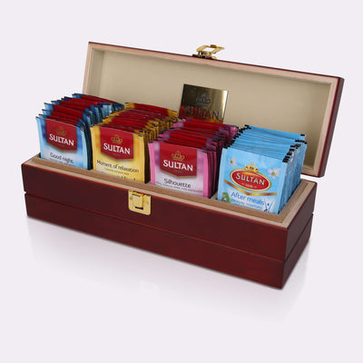 Wooden Tea Display Box - 4 Tea Lodges