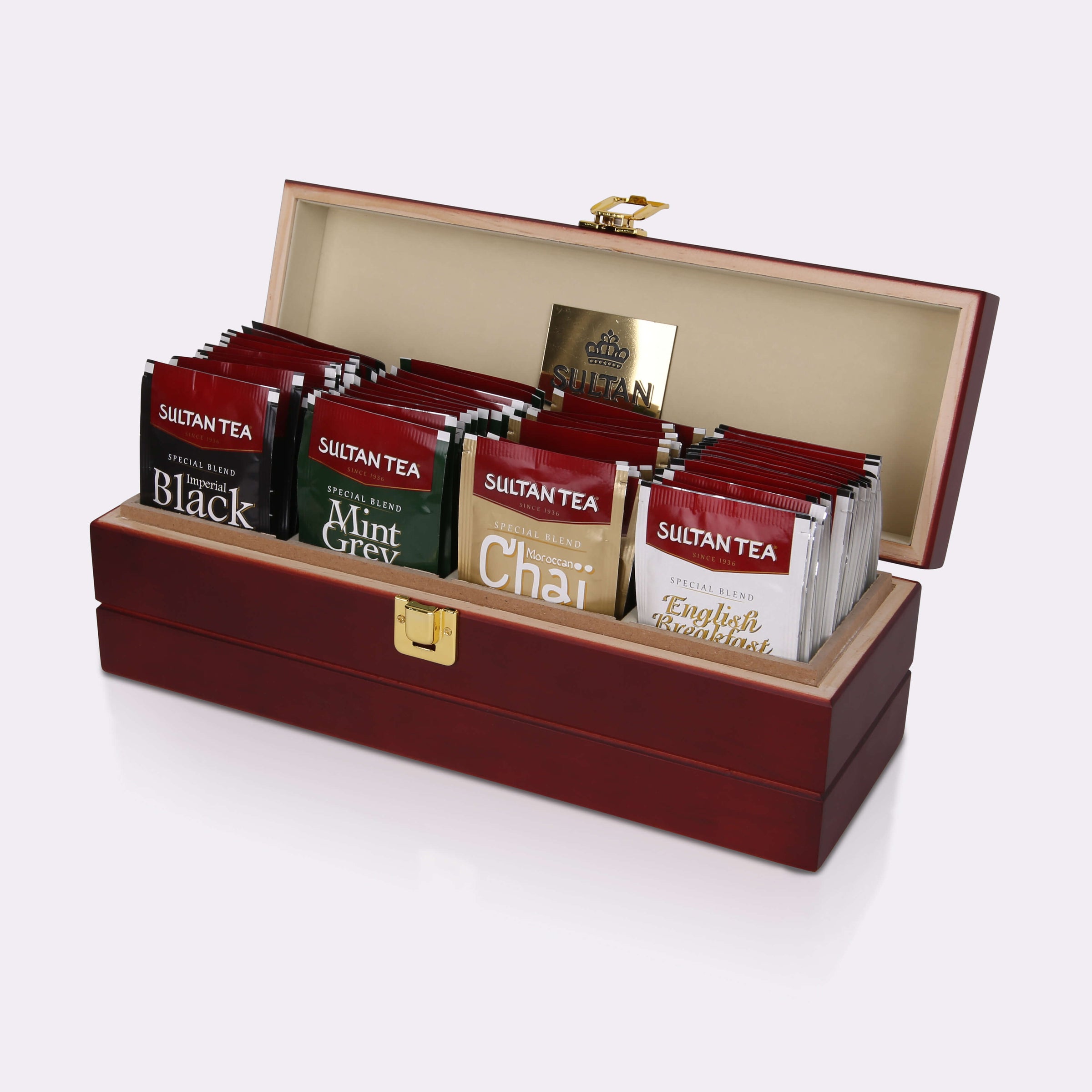 Wooden Tea Display Box - 4 Tea Lodges