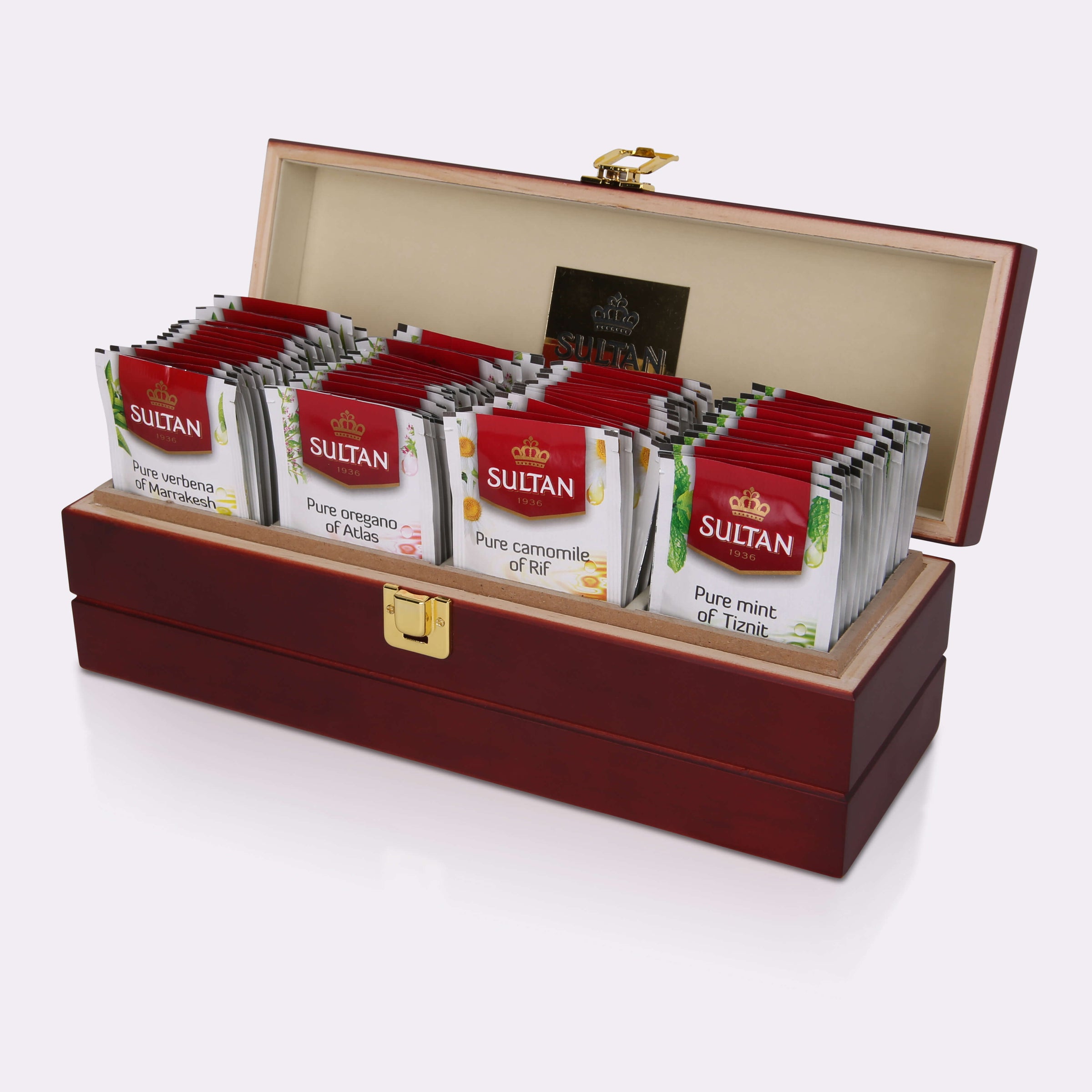 Wooden Tea Display Box - 4 Tea Lodges