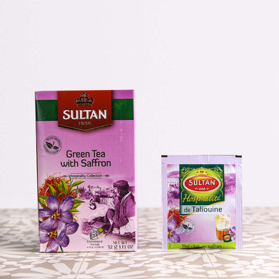 Grüner Tee mit Safran - 20 Teebeutel