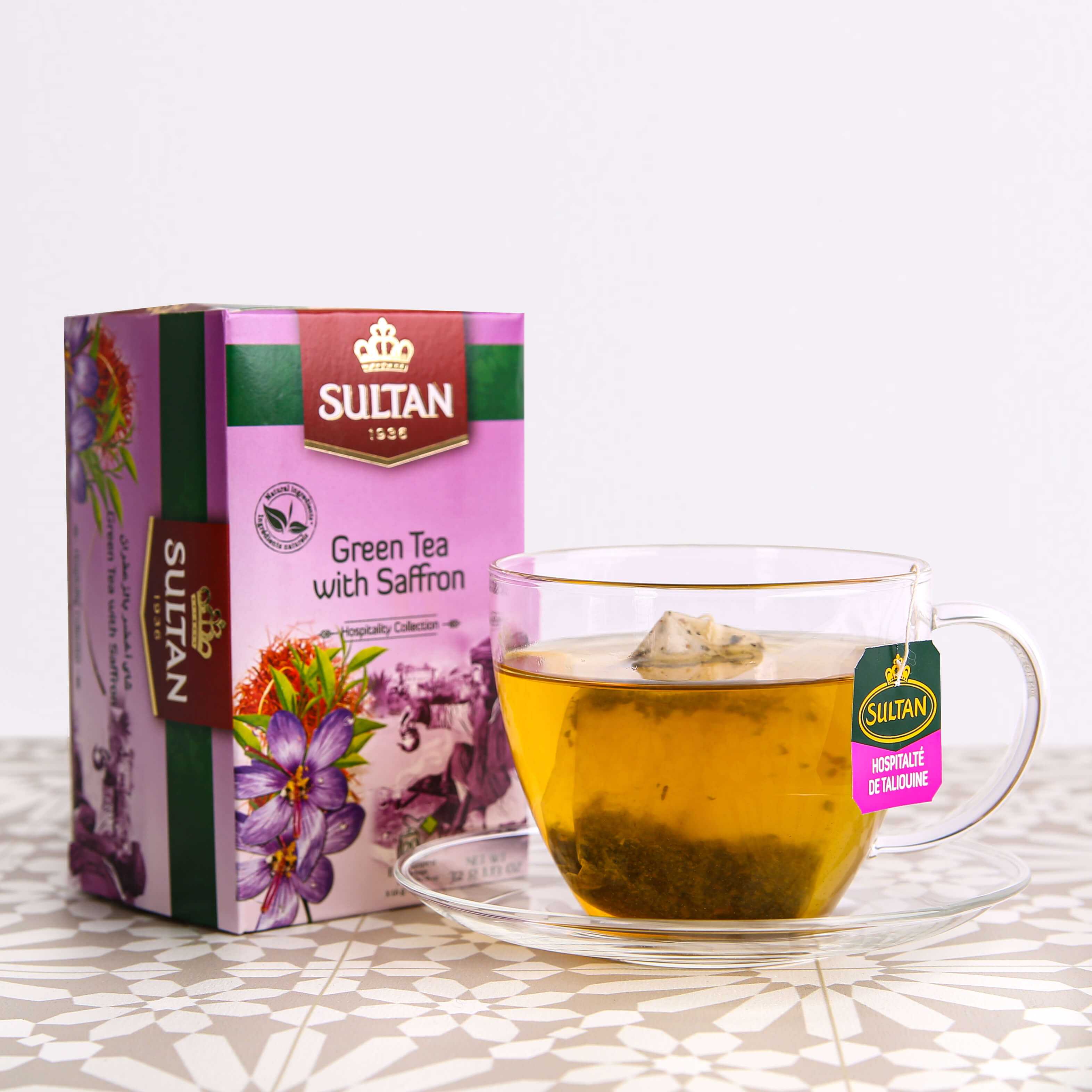 Green Tea with Saffron - 20 Tea Bags