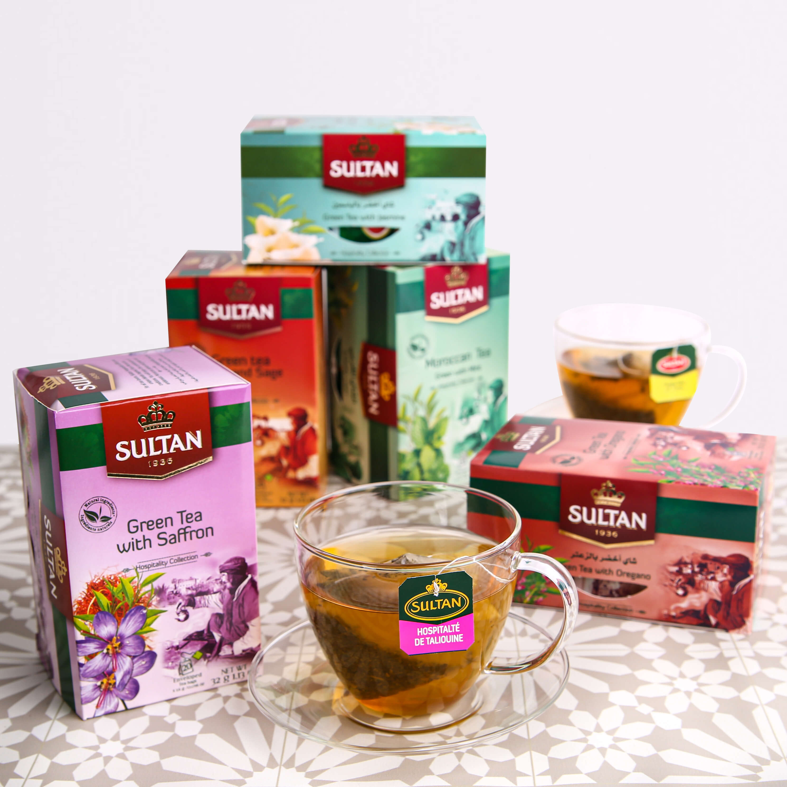 Green Tea with Saffron - 20 Tea Bags
